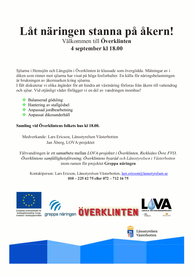 Fältvandring Överklinten 20180904